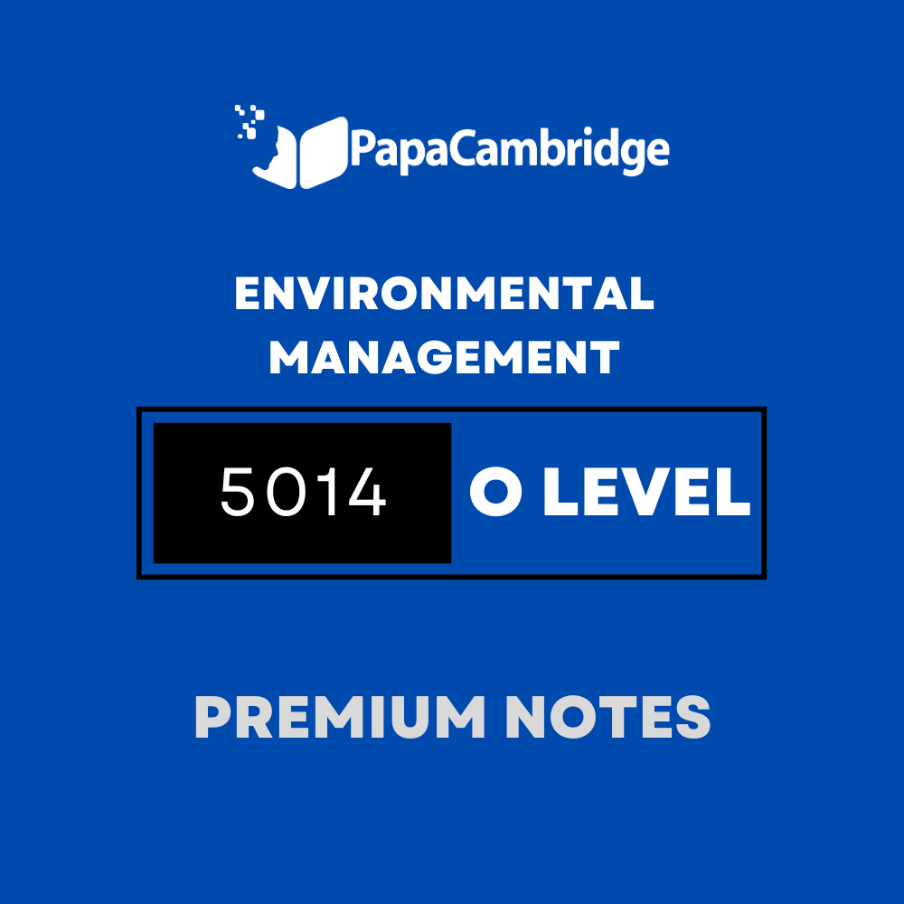 Environmental Management 5014 Notes - Latest Syllabus