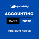 Accounting 0452 Notes – Latest Syllabus