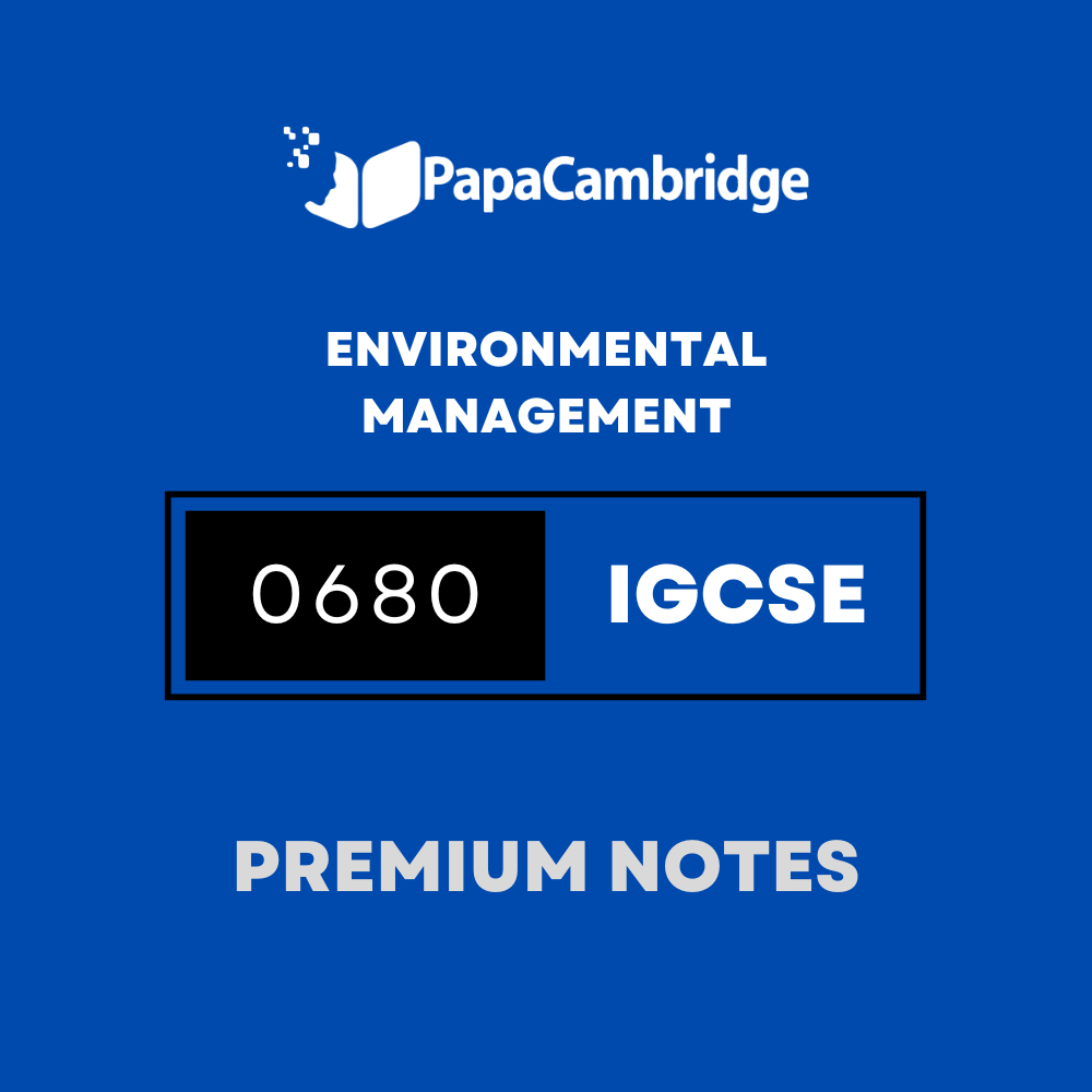 Environmental Management 0680 Notes – Latest Syllabus