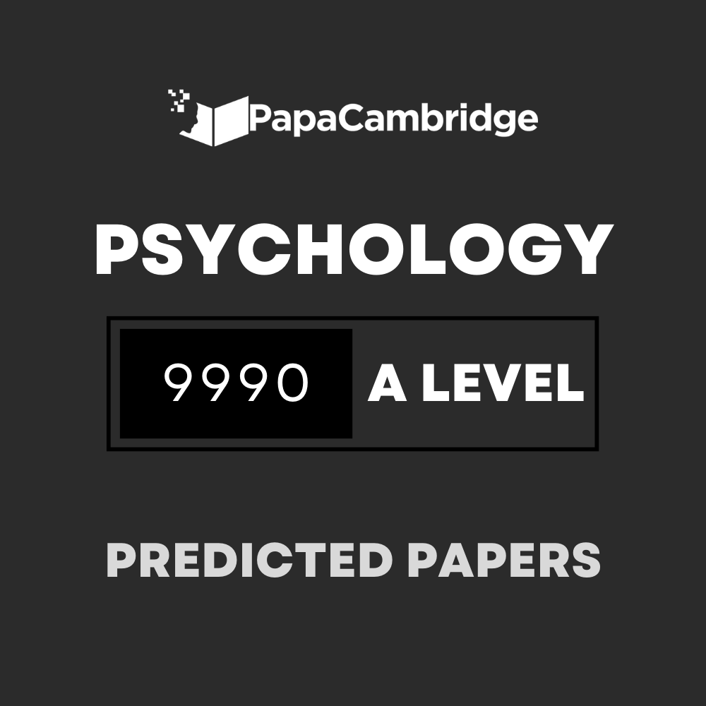 Psychology 9990 AS And A Level Predicted / Guess Papers (All Papers And ...