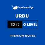 Urdu 3247 Notes - Latest Syllabus