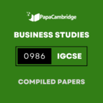 Business Studies (9-1) 0986 Yearly Unsolved Past Papers (5 – 10 years)