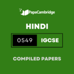 Hindi Second Language 0549 Yearly Unsolved Past Papers (5 – 10 years)