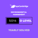Environmental Management 5014 Yearly Solved Past Papers (5 – 10 years)