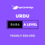 Urdu – Language 8686 AS Level Solved Past Papers (3 – 10 years)