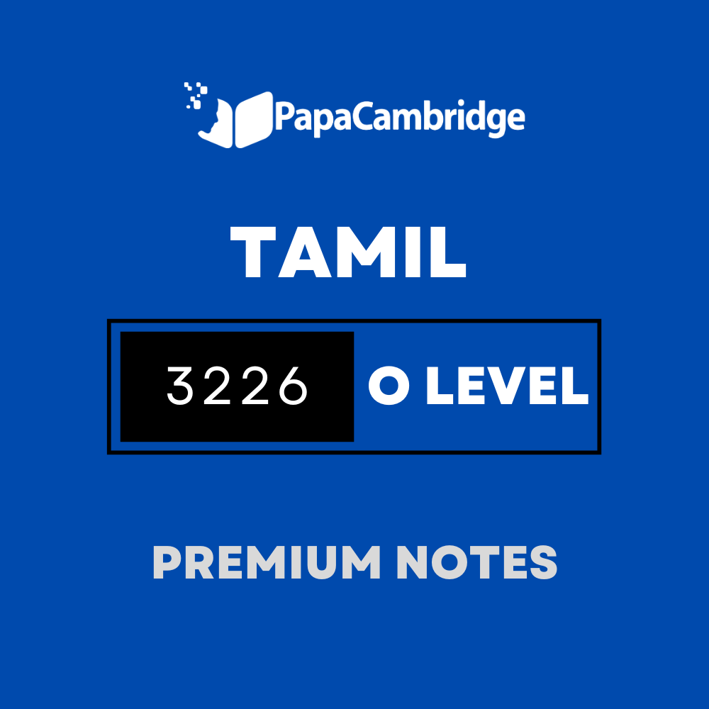 Tamil 3226 Notes - Latest Syllabus