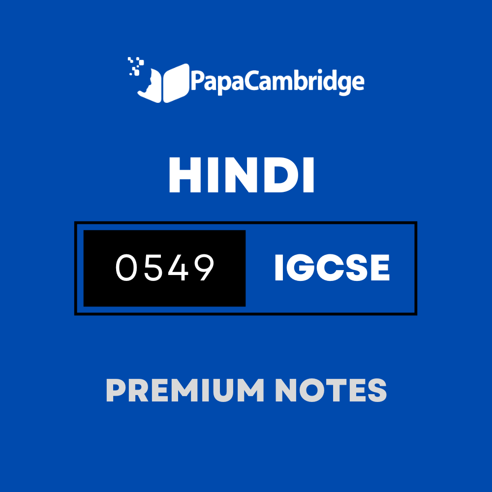 Hindi Second Language 0549 Notes – Latest Syllabus