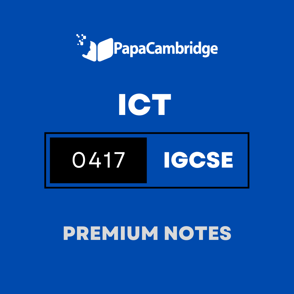 Information and Communication Technology 0417 Notes – Latest Syllabus