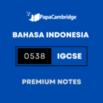 Bahasa Indonesia 0538 Notes – Latest Syllabus