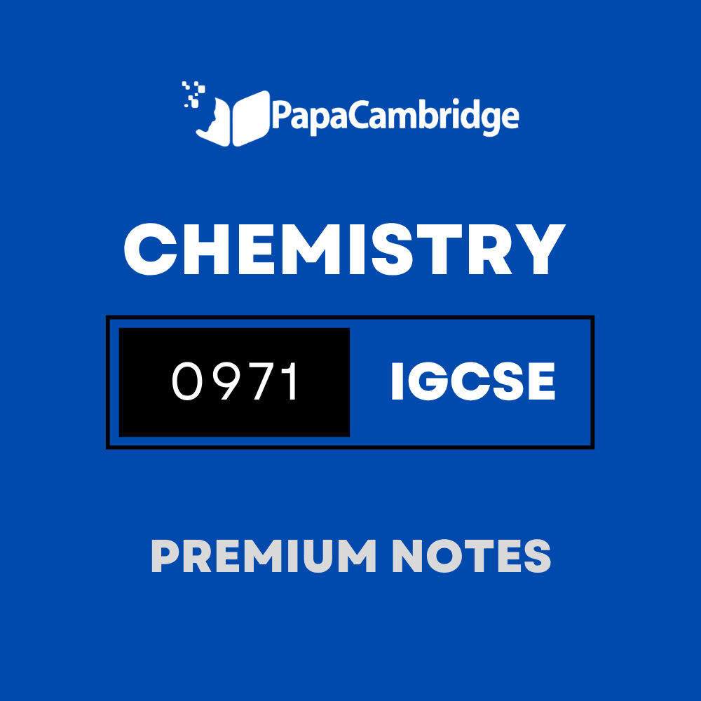 Chemistry (9–1) 0971 Notes – Latest Syllabus