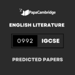 English – Literature in English (9–1) 0992 Predicted / Guess Papers (All Papers and Variants)