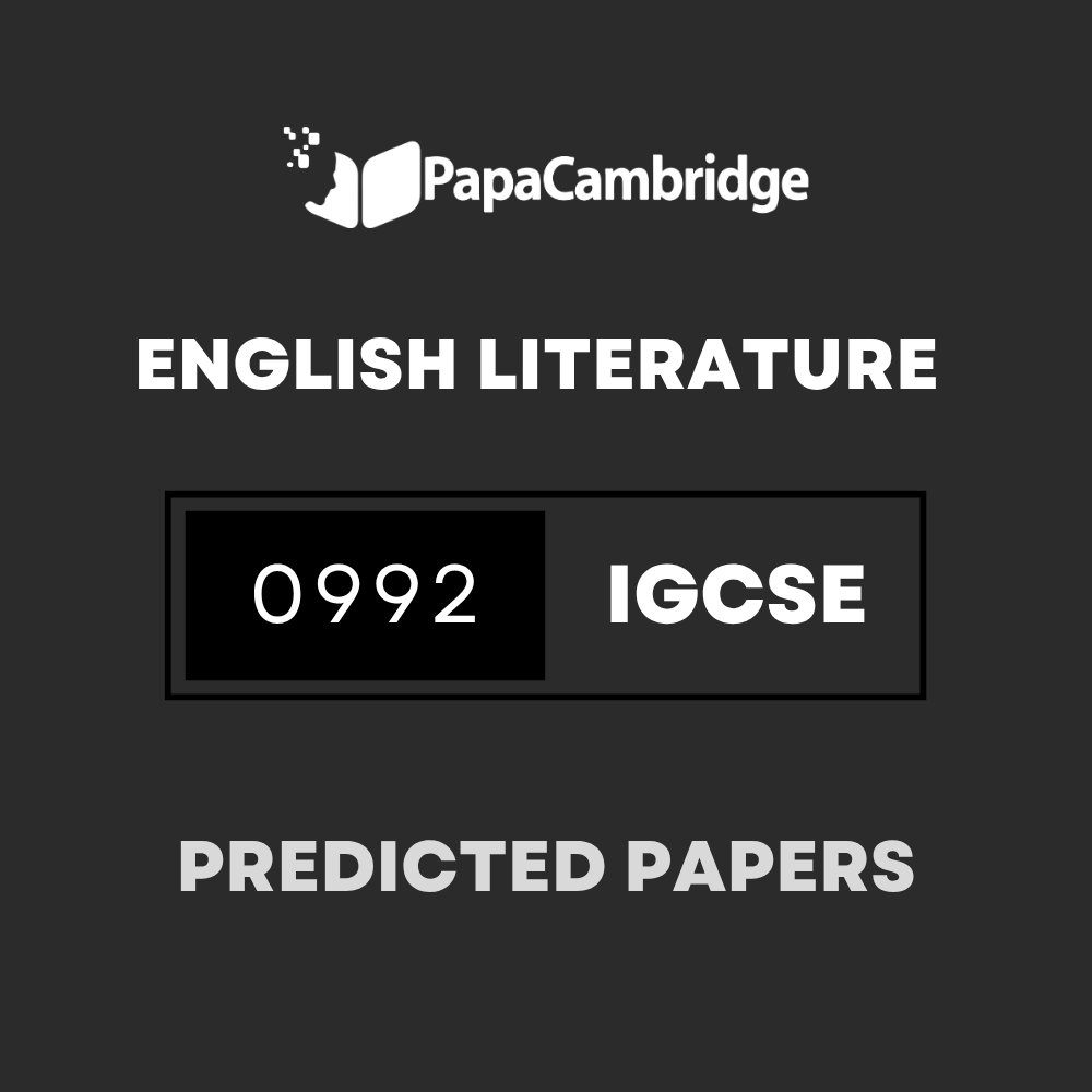 English – Literature in English (9–1) 0992 Predicted / Guess Papers (All Papers and Variants)