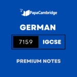 German (9–1) 7159 Notes – Latest Syllabus
