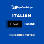 Italian – Foreign Language 0535 Notes – Latest Syllabus