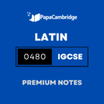 Latin 0480 Notes – Latest Syllabus
