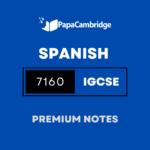 Spanish (9–1) 7160 Notes – Latest Syllabus