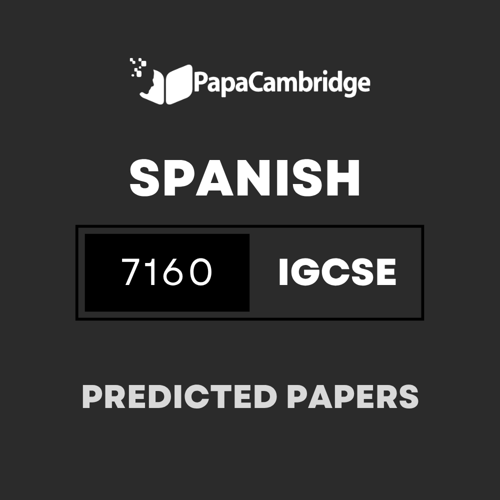 Spanish (9–1) 7160 Predicted / Guess Papers (All Papers and Variants)