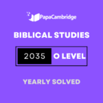 Biblical Studies 2035 Yearly Solved Past Papers (5 – 10 years)