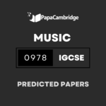 Music (9-1) 0978 IGCSE Predicted Papers